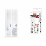 Μαγνητική Σίτα Πόρτας 100x220 εκ. Άσπρη Hoomei HF-6666W