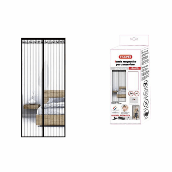 Μαγνητική Σίτα Πόρτας 150x250 εκ. Μαύρη Hoomei HF-6650B 60698772