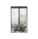 Μαγνητική Σίτα Πόρτας 140x240 εκ. Μαύρη Hoomei  HF-6648B 001010419