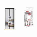 Μαγνητική Σίτα Πόρτας 130x240 εκ. Μαύρη Hoomei HF-6668B