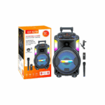 Φορητό Ηχείο Bluetooth με Ενσύρματο Μικρόφωνο και Λειτουργία Καραόκε Μαύρο GY-1210 116220