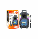 Φορητό Ηχείο Bluetooth με Ενσύρματο Μικρόφωνο και Λειτουργία Καραόκε Μαύρο GY-1210 116220