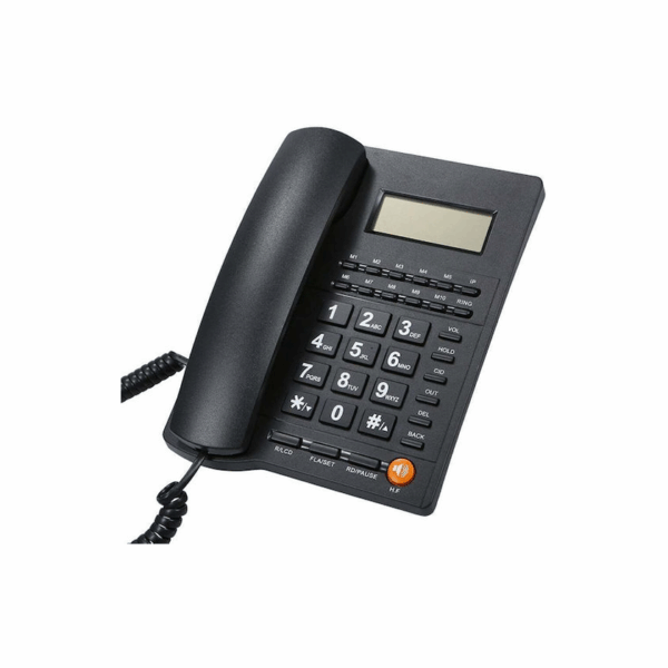 Ενσύρματο Τηλέφωνο Γραφείου για Ηλικιωμένους Μαύρο L019-3 46627501