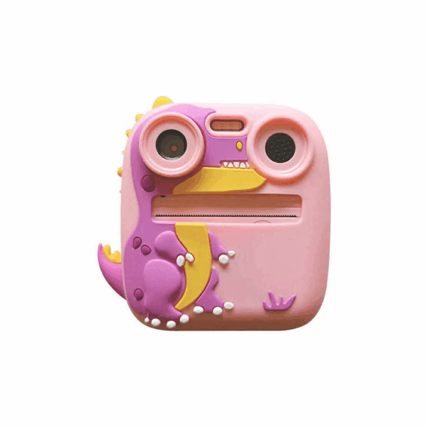 Παιδική Instant Φωτογραφική Μηχανή Θερμικής Εκτύπωσης Ροζ με Σχέδιο Δεινόσαυρου 61366224