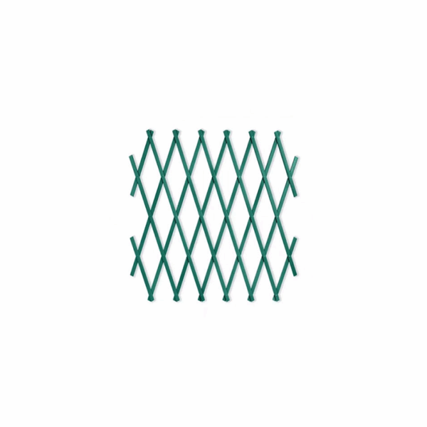 Πτυσσόμενη Πέργκολα Κήπου από Πλαστικό με Πλέγμα Ρόμβου σε Πράσινο Χρώμα 50x150cm 60240457