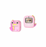 Παιδική Instant Φωτογραφική Μηχανή Θερμικής Εκτύπωσης Ροζ με Σχέδιο Δεινόσαυρου 61366224 - Image 2