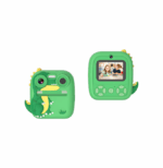 Παιδική Instant Φωτογραφική Μηχανή Θερμικής Εκτύπωσης Πράσινο με Σχέδιο Δεινόσαυρου 146161 - Image 2
