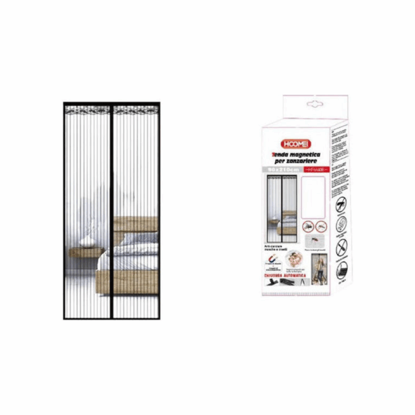 Σίτα Πόρτας Μαγνητική Μαύρη 210x90cm Hoomei