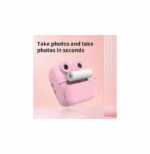 Παιδική Instant Φωτογραφική Μηχανή Θερμικής Εκτύπωσης Ροζ με Σχέδιο Δεινόσαυρου 61366224 - Image 3