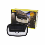 Στεγανό Ηλιακό Φωτιστικό Επιτοίχιας Τοποθέτησης IP65 με Ανιχνευτή Κίνησης και Ψυχρό Λευκό Φως σε Μαύρο Χρώμα Andowl Q-L431 32878539