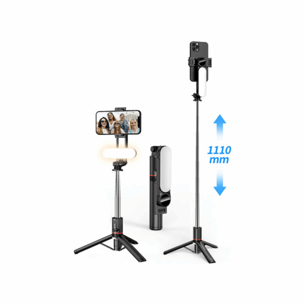 Selfie Stick με Bluetooth / Τηλεχειριστήριο Μαύρο Techsuit L15 44118907