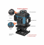 Αυτορυθμιζόμενο Γραμμικό Αλφάδι Laser Πράσινης Δέσμης 3.6V με Εύρος Εργασίας 30m 4D 16 61348524 - Image 2