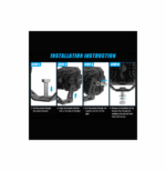 Σετ Αδιάβροχοι Προβολείς Αλουμινίου 2 Τεμάχια NovSight A500-WL1-3FD - Image 2