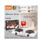 Επιτραπέζια Ηλεκτρική Εστία Εμαγιέ Διπλή RAF R.8020A Λευκή - Image 2