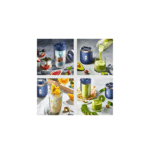 Επαναφορτιζόμενος Φορητός Αποχυμωτής Μπλέντερ 400ml  Μίνι Ηλεκτρικός Θραυστήρας Πάγου Με 2 Κούπες Q-L350  59927635 - Image 4