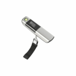 Ηλεκτρονική Ζυγαριά Αποσκευών Φορητή με Ενσωματωμένη Μεζούρα και Αλφάδι 10g – 50kg Μαύρη-Ασημί HYE0907 40072247