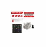 Χριστουγεννιάτικα Λαμπάκια Κουρτίνα Αδιάβροχα 9m 480 LED RGB με Πολύχρωμο Φωτισμό & 8 Προγράμματα Arrango AN57373