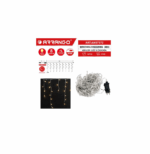 Χριστουγεννιάτικα Λαμπάκια Κουρτίνα Αδιάβροχα 9m 480 LED με Θερμό Λευκό Φωτισμό & 8 Προγράμματα Arrango AN57372