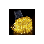 Ηλιακά Χριστουγεννιάτικα Λαμπάκια σε Φωτοσωλήνα 10m - Λευκό Θερμό 100 LED με Φωτοβολταϊκό Πάνελ Arrango AN48406 48394442