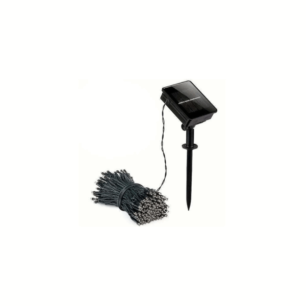 Ηλιακά Λαμπάκια LED 500 Θερμό Λευκό σε Σειρά με Πράσινο Καλώδιο και Προγράμματα Arrango AN48358