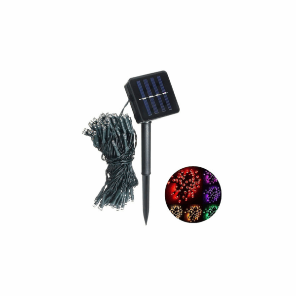 Αδιάβροχα Ηλιακά Χριστουγεννιάτικα Φωτάκια 500 LED με 8 Προγράμματα Λειτουργίας και Πράσινο Καλώδιο Arrango AN76742 57561648