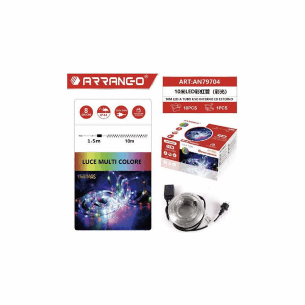 Φωτοσωλήνας 220V Πολύχρωμος με Προγράμματα IP44 Arrango AN79704 48199088