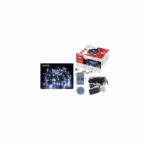 100 Χριστουγεννιάτικα Λαμπάκια Ψυχρό Λευκό LED 8.5μ Εσωτερικού Χώρου Με Πράσινο Καλώδιο Arrango AN76690 39077252