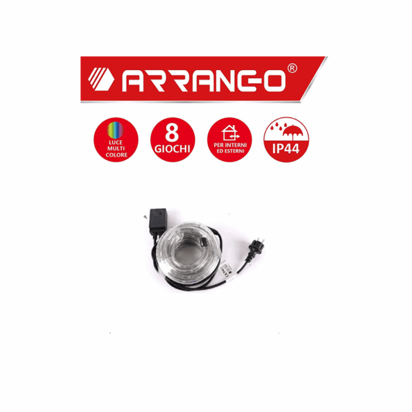 Φωτοσωλήνας 10m 220V με 8 Προγράμματα Θερμό Λευκό Arrango AN79703