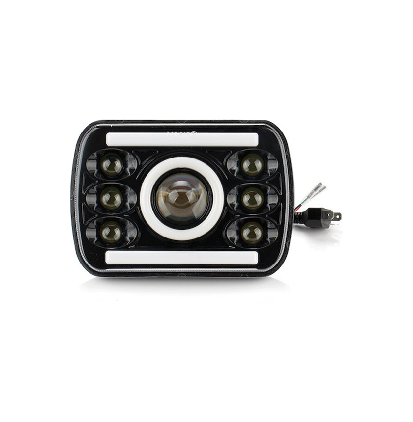 1 Αδιάβροχος Προβολέας LED Αυτοκινήτου 12-24V με Βύσμα H4 Ψυχρό Λευκό - Πορτοκαλί 103107 - Image 1