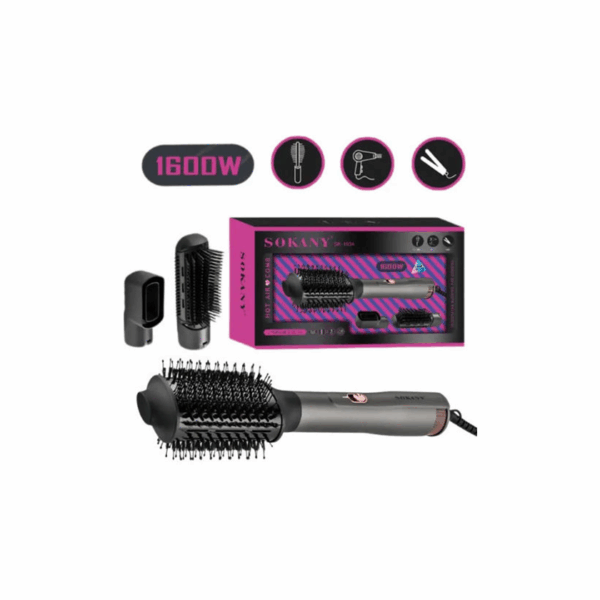 Ηλεκτρική Βούρτσα με Αέρα για Ίσιωμα και Μπούκλες 1600W Sokany SK-193450871353