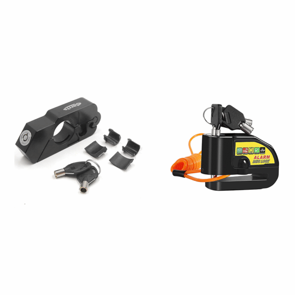 Bundle Ασφαλείας Μοτοσυκλέτας – Κλειδαριά Δισκόφρενου & Μανέτας