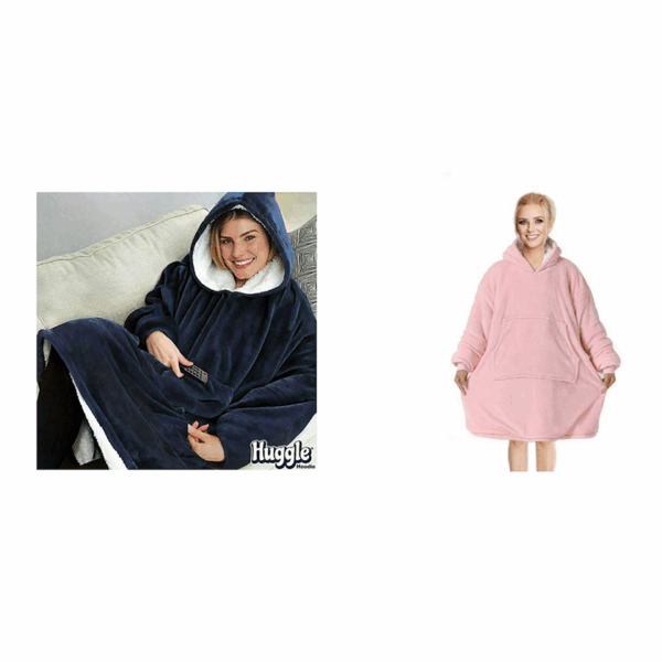 Bundle για Ζευγάρια – Κουβέρτα Μπλε & Ροζ Huggle