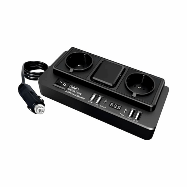 Inverter Αυτοκινήτου 300W για 12V DC με 6xUSB Andowl Q-NB1600