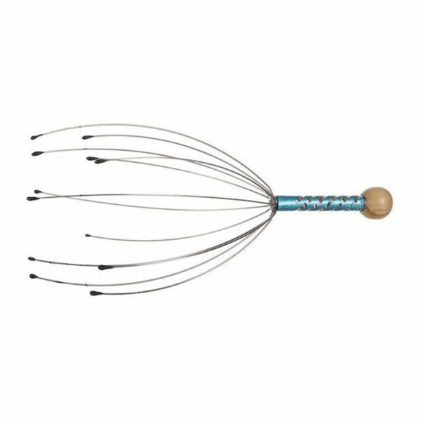 Ξύλινο Εργαλείο Μασάζ για το Κεφάλι Μπλε AT00011907  40552685