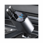 Φορτιστής Αυτοκινήτου 120W 2.4A Γρήγορης Φόρτισης με Θύρες: 1xUSB 1xType-C μαζί με Καλώδιο Lightning / Type-C G4-W376