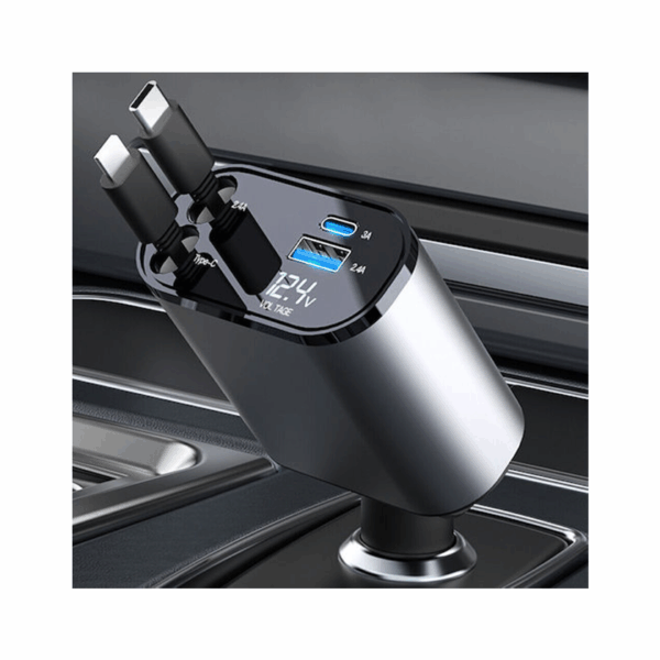 Φορτιστής Αυτοκινήτου 120W 2.4A Γρήγορης Φόρτισης με Θύρες: 1xUSB 1xType-C μαζί με Καλώδιο Lightning / Type-C G4-W376