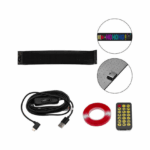 Εύκαμπτη LED Πινακίδα RGB Bluetooth με Κινούμενες Εικόνες και Κείμενο μέσω Εφαρμογής - LED Matrix Panel 12x59.5cm OEM 62412922