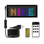 Εύκαμπτη LED Πινακίδα RGB Αυτοκινήτου BT με Κινούμενες Εικόνες Και Κείμενο Μέσω APP 16x64MP 10x37cm TS04593