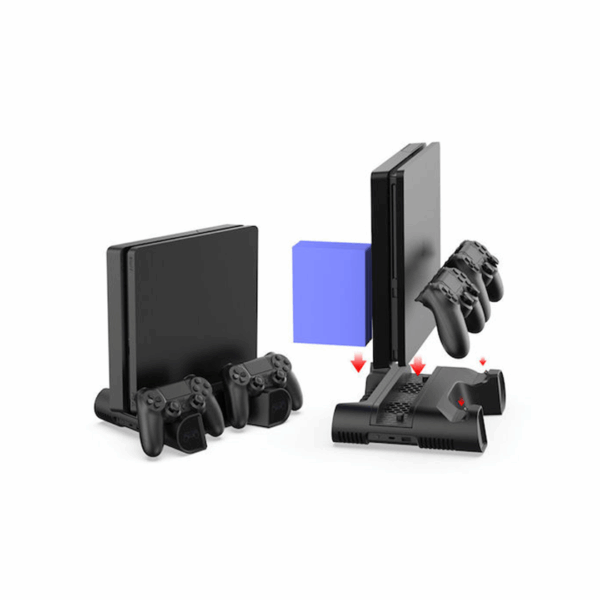 Βάση Φόρτισης Για 2 Χειριστήρια Dobe PS4 Μαύρη 37895430
