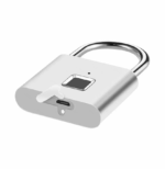 Έξυπνο Λουκέτο Πέταλο με Δακτυλικό Αποτύπωμα 11189 – Ασημί Βιομετρική Κλειδαριά - Image 2