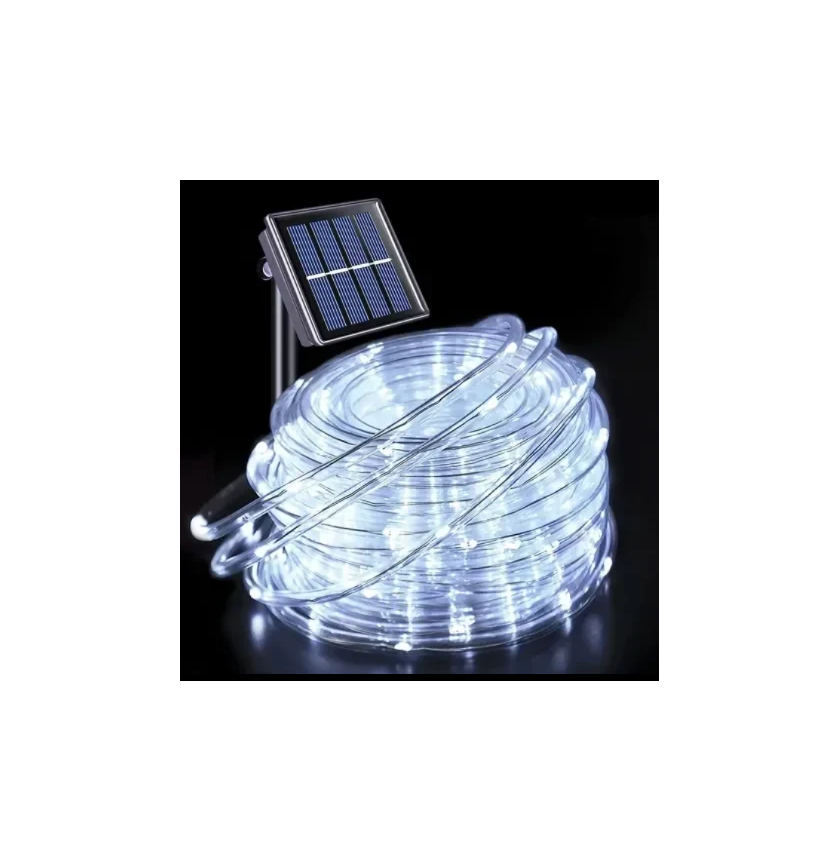 2 Ηλιακός Μίνι Φωτοσωλήνας 50LED Ψυχρό Λευκό 5m Arrango AN48402 - Image 2