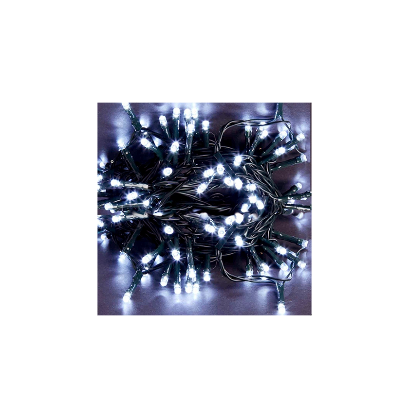 2 200 Χριστουγεννιάτικα Λαμπάκια LED Ηλιακά Αδιάβροχα IP44 Ψυχρό Λευκό 20Μ Εσωτερικού και Εξωτερικού χώρου σε Σειρά με Πράσινο Καλώδιο Arrango AN76722 - Image 2