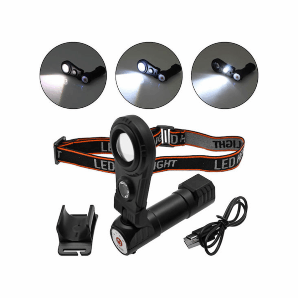 Επαναφορτιζόμενος Φακός Κεφαλής LED με Μέγιστη Φωτεινότητα 4000lm K5309 61872543