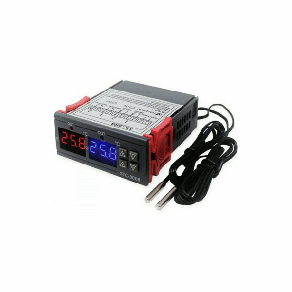 Ψηφιακός Θερμοστάτης Διπλής Θερμοκρασίας 110V-220V STC-3008  36065645