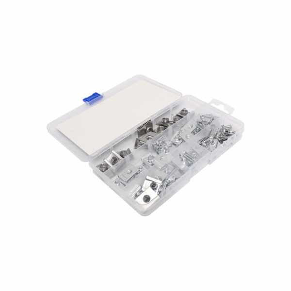 Σετ Μεταλλικά Παξιμάδια Κλιπ Τύπου U 50τμχ σε 4 Μεγέθη με Κασετίνα Μεταφοράς 15309 42725088