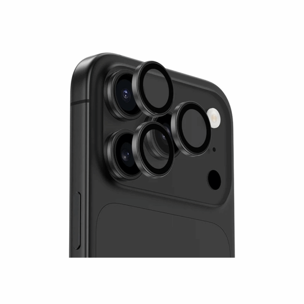 Siipro Metal Ring Style Camera Lens iPhone 17 Pro/Pro Max Μαύρο