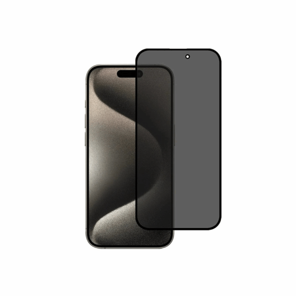 Privacy Full Glue Tempered Glass iPhone 17 Air Μαύρο