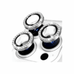 Glitter Crystal Ring Style Camera Lens Protector iPhone 17 Air Ασημί