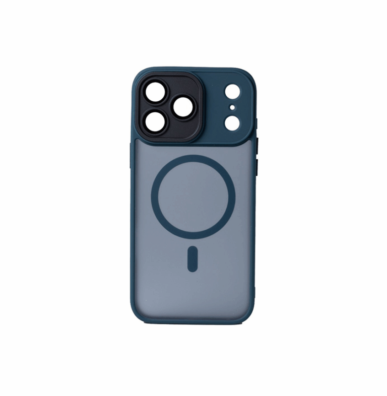 Hybrid Θήκη Σιλικόνης Με Magsafe & Metal Camera Lens Protection iPhone 17 Pro Max Μπλε