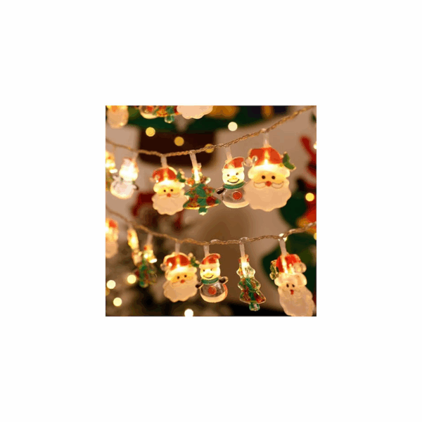 Χριστουγεννιάτικη Γιρλάντα 6m με Φωτάκια Φιγούρες Θερμού Φωτισμού Andowl Q-LED610 63692305